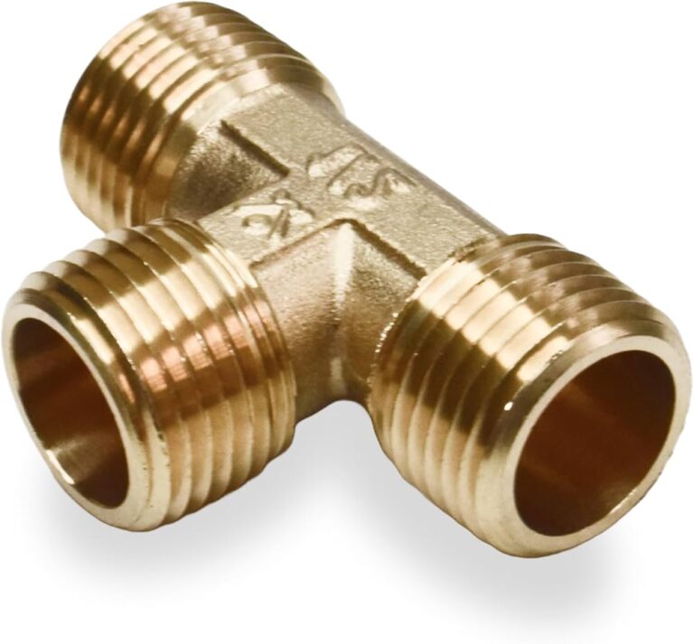 Brass Male Tee 1/2 Inch brass fitting
