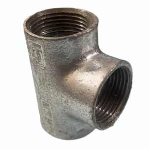 GI tee 1 1/4 inch galvanized iron pipe fitting for plumbing and industrial piping systems providing three way flow distribution in Kenya Uganda and Tanzania
