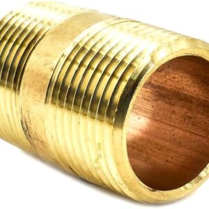 Brass nipple 3/4 inch pipe fitting for plumbing and industrial piping systems supplied in Kenya Uganda and Tanzania