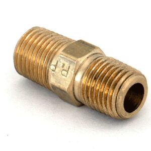 Hex nipple 1/4 inch brass pipe fitting for plumbing and industrial piping systems supplied in Kenya Uganda and Tanzania