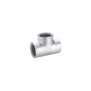 GI tee 1/2 inch galvanized iron pipe fitting for plumbing and industrial piping systems providing three way flow distribution in Kenya Uganda and Tanzania