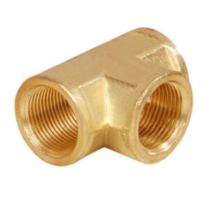 Brass tee 1/2 inch pipe fitting for plumbing and industrial piping systems supplied in Kenya Uganda and Tanzania