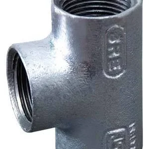 GI tee 1 inch galvanized iron pipe fitting for plumbing and industrial piping systems providing three way flow distribution in Kenya Uganda and Tanzania