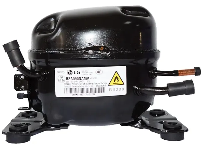 LG R134a compressor used for refrigerators, freezers, chillers, and commercial refrigeration systems supplied by System Star Industrial in East Africa