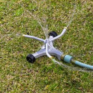 3 arm sprinkler irrigation equipment for farms, gardens, and landscaping supplied by System Star Industrial in East Africa