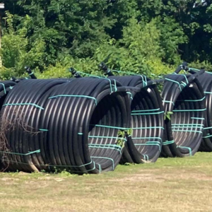 HDPE roll 6 inch heavy duty flexible plastic pipe coil for water industrial and irrigation applications corrosion resistant used in Kenya Uganda and Tanzania
