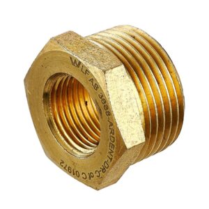 Brass reducing bushes used for plumbing, HVAC, gas systems, and industrial piping applications supplied by System Star Industrial in East Africa