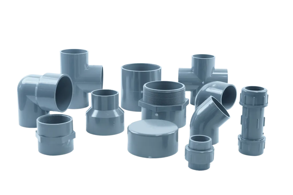 UPVC fittings for water supply, drainage, irrigation, and industrial piping systems supplied by System Star Industrial in East Africa