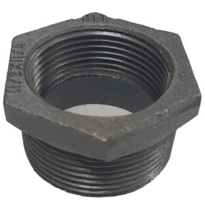 Carbon steel reducing bush 3/4 x 1/2 pipe fitting for industrial piping systems used to reduce pipe size in Kenya Uganda and Tanzania