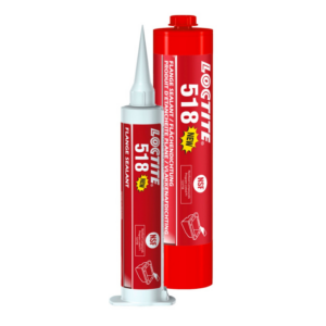 LOCTITE 518 anaerobic gaskets eliminators used for sealing metal flanges, pumps, compressors, gearboxes, and industrial machinery in maintenance and assembly applications supplied by System Star Industrial in East Africa.