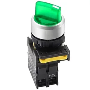 2-way green rotary switch supplied by System Star Industrial for electrical panels, machinery control, HVAC systems, generators, and industrial circuit switching applications across Kenya, Uganda, and Tanzania.
