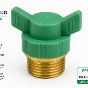 PPR wing plug supplied by System Star Industrial for sealing threaded plumbing connections in hot and cold water systems, HVAC, industrial piping, and water treatment applications across Kenya, Uganda, and Tanzania.
