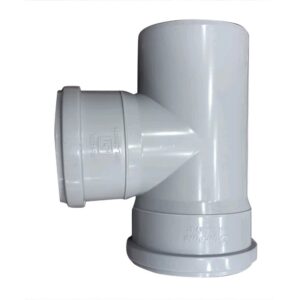 3-inch PVC tee supplied by System Star Industrial for water supply, irrigation, drainage, wastewater, and industrial piping applications in Kenya, Uganda, and Tanzania.