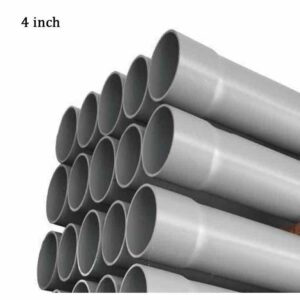 4-inch PVC pipe supplied by System Star Industrial for water supply, irrigation, drainage, wastewater management, and industrial piping applications in Kenya, Uganda, and Tanzania.