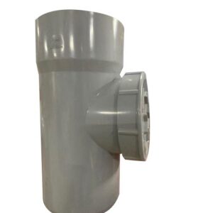 4-inch PVC tee supplied by System Star Industrial for water supply, irrigation, drainage, sewage, wastewater, and industrial piping applications in Kenya, Uganda, and Tanzania.