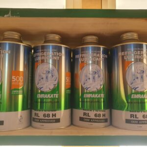 Emkarate RL 68H 1L synthetic refrigeration compressor oil used in HVAC systems, cold rooms, chillers, and industrial refrigeration applications in Kenya, Uganda, and Tanzania supplied by System Star Industrial.