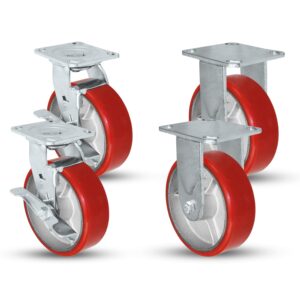 5×2 swivel castor wheel with heavy-duty steel bracket for trolleys, carts, machinery, warehouse equipment, and industrial material handling applications in Kenya, Uganda, and Tanzania supplied by System Star Industrial.