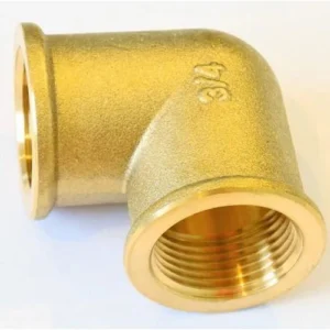 Brass elbow fitting used for changing pipe direction in water, gas, steam, HVAC, plumbing, and industrial piping systems in Kenya, Uganda, and Tanzania supplied by System Star Industrial.