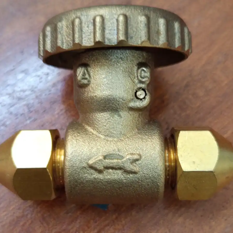 Brass gas valve used for controlling and isolating LPG, natural gas, burner, boiler, and industrial gas systems in Kenya, Uganda, and Tanzania supplied by System Star Industrial.