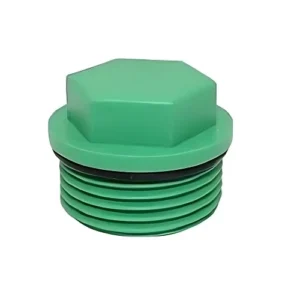 High-quality PPR threaded end cap with brass thread used for sealing and terminating hot and cold water plumbing, HVAC, and industrial piping systems across Kenya, Uganda, and Tanzania supplied by System Star Industrial.