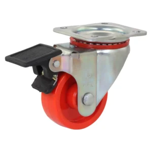 Castor wheels with brakes for trolleys, carts, machinery, furniture, warehouse equipment, hospitals, and industrial material handling applications in Kenya, Uganda, and Tanzania supplied by System Star Industrial.