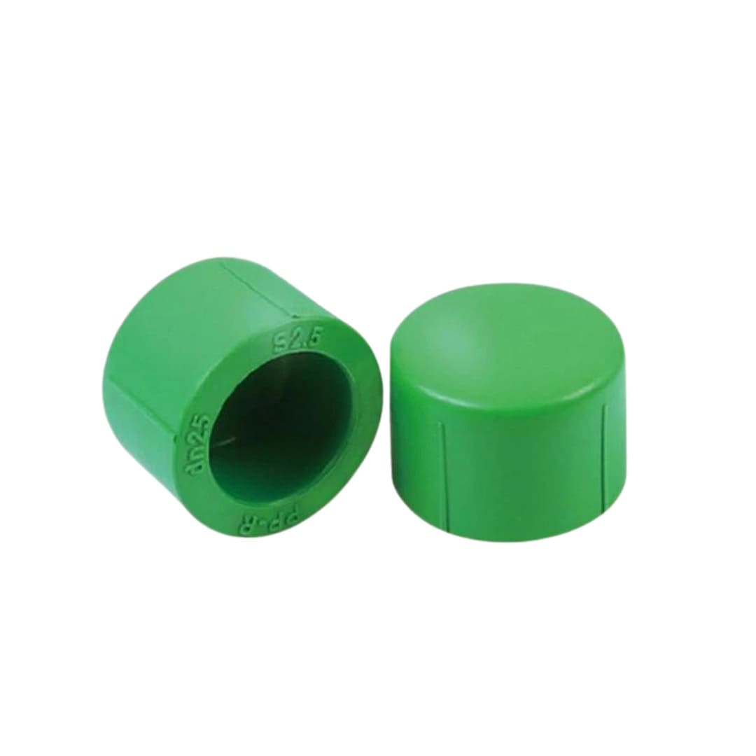 PPR end cap supplied by System Star Industrial for sealing hot and cold water pipelines, HVAC systems, irrigation networks, and industrial piping applications across Kenya, Uganda, and Tanzania.