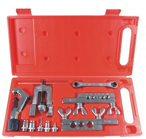 Flarings kits used for creating precise flare connections on copper tubing for HVAC installation, refrigeration servicing, plumbing, and cold room construction supplied by System Star Industrial in East Africa.