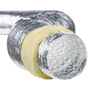 14-inch insulated flexible duct used for HVAC air distribution, ventilation, heating, and cooling systems in factories, warehouses, hospitals, and commercial buildings supplied by System Star Industrial in East Africa.