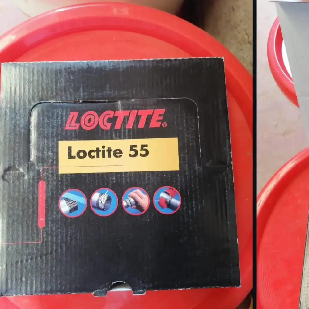 Loctite 55 Pipe Sealant Cord supplied by System Star Industrial for sealing threaded metal and plastic pipe fittings in plumbing, gas, compressed air, HVAC, and industrial piping systems across Kenya, Uganda, and Tanzania.