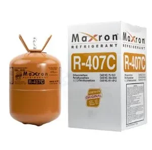 Maxron R407C refrigerant gas used in air conditioning systems, chillers, cold rooms, and R22 retrofit refrigeration systems in Kenya, Uganda, and Tanzania supplied by System Star Industrial.