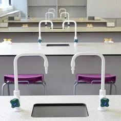 School laboratory tap installed on a laboratory workstation for controlled water supply during science experiments and cleaning activities in schools, colleges, and research laboratories across Kenya, Uganda, and Tanzania supplied by System Star Industrial.