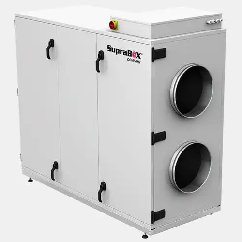 Heat recovery unit used for energy-efficient ventilation and heat exchange in commercial buildings, hospitals, hotels, and industrial facilities in Kenya, Uganda, and Tanzania supplied by System Star Industrial.