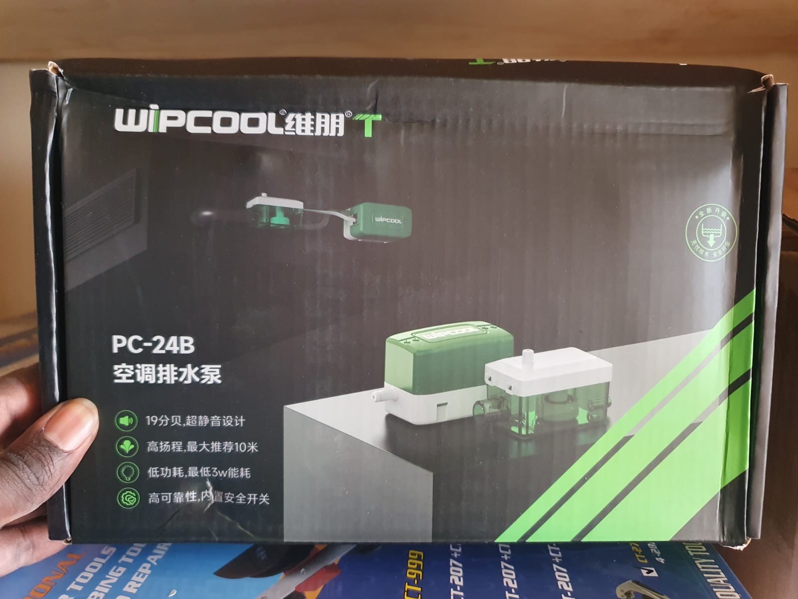 Water draining pump PC-24B used for automatic condensate removal in air conditioning systems, HVAC installations, and cooling units in Kenya, Uganda, and Tanzania supplied by System Star Industrial.