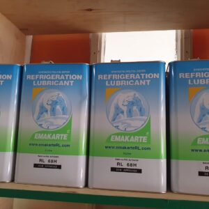 Emkarate RL 68H 5L synthetic refrigeration compressor oil used in HVAC systems, cold rooms, chillers, and industrial refrigeration applications in Kenya, Uganda, and Tanzania supplied by System Star Industrial.