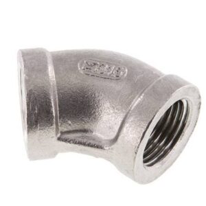 45° Elbow pipe fitting for redirecting fluid flow in plumbing, water supply, HVAC, fire protection, irrigation, and industrial piping applications in Kenya, Uganda, and Tanzania supplied by System Star Industrial.