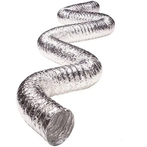 10-inch non-insulated flexible duct used for HVAC ventilation, air transfer, and exhaust systems in commercial and industrial buildings in Kenya, Uganda, and Tanzania supplied by System Star Industrial.