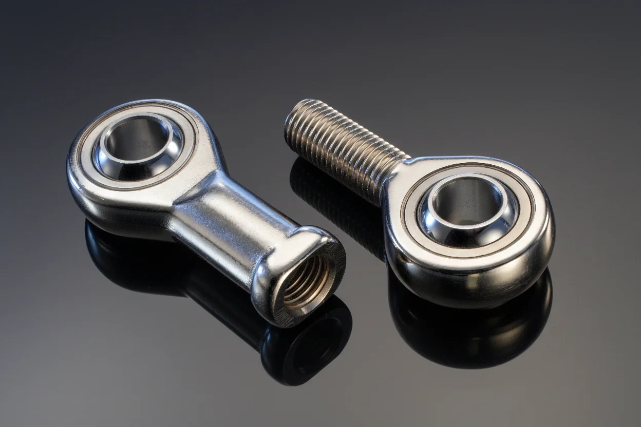 Rod end bearings used in hydraulic cylinders, automotive steering systems, agricultural machinery, construction equipment, and industrial linkages for oscillating motion and misalignment compensation supplied by System Star Industrial in East Africa.