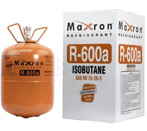 Maxron R600A refrigerant gas used in household refrigerators, freezers, and small commercial refrigeration systems in Kenya, Uganda, and Tanzania supplied by System Star Industrial.