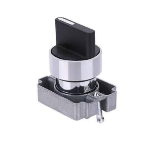 2-way rotary switch (black) supplied by System Star Industrial for electrical panels, industrial machinery, HVAC systems, generators, and dual-position circuit control applications across Kenya, Uganda, and Tanzania.