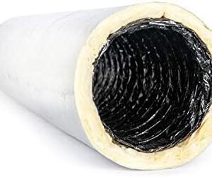 4-inch insulated flexible ducts used for HVAC air distribution, bathroom exhaust systems, ventilation, cooling, and heating applications in residential and commercial buildings supplied by System Star Industrial in East Africa.
