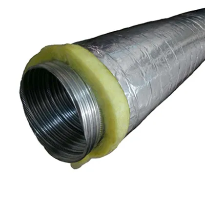 4-inch insulated flexible duct used for HVAC air conditioning, ventilation, and thermal air distribution in residential and commercial buildings in Kenya, Uganda, and Tanzania supplied by System Star Industrial.