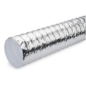 4-inch non-insulated flexible duct used for ventilation, exhaust, and air transfer in residential and commercial HVAC systems in Kenya, Uganda, and Tanzania supplied by System Star Industrial.