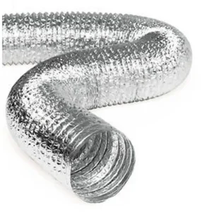 8-inch non-insulated flexible duct used for HVAC ventilation, air transfer, and exhaust systems in residential, commercial, and industrial applications in Kenya, Uganda, and Tanzania supplied by System Star Industrial.