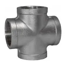 Seamless cross fitting used for connecting four pipe sections in steam, water, oil, gas, boiler, and industrial piping systems in Kenya, Uganda, and Tanzania supplied by System Star Industrial.