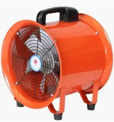 Portable ventilation fan supplied by System Star Industrial for confined-space ventilation, construction sites, industrial airflow, air extraction, and workplace safety applications across Kenya, Uganda, and Tanzania.